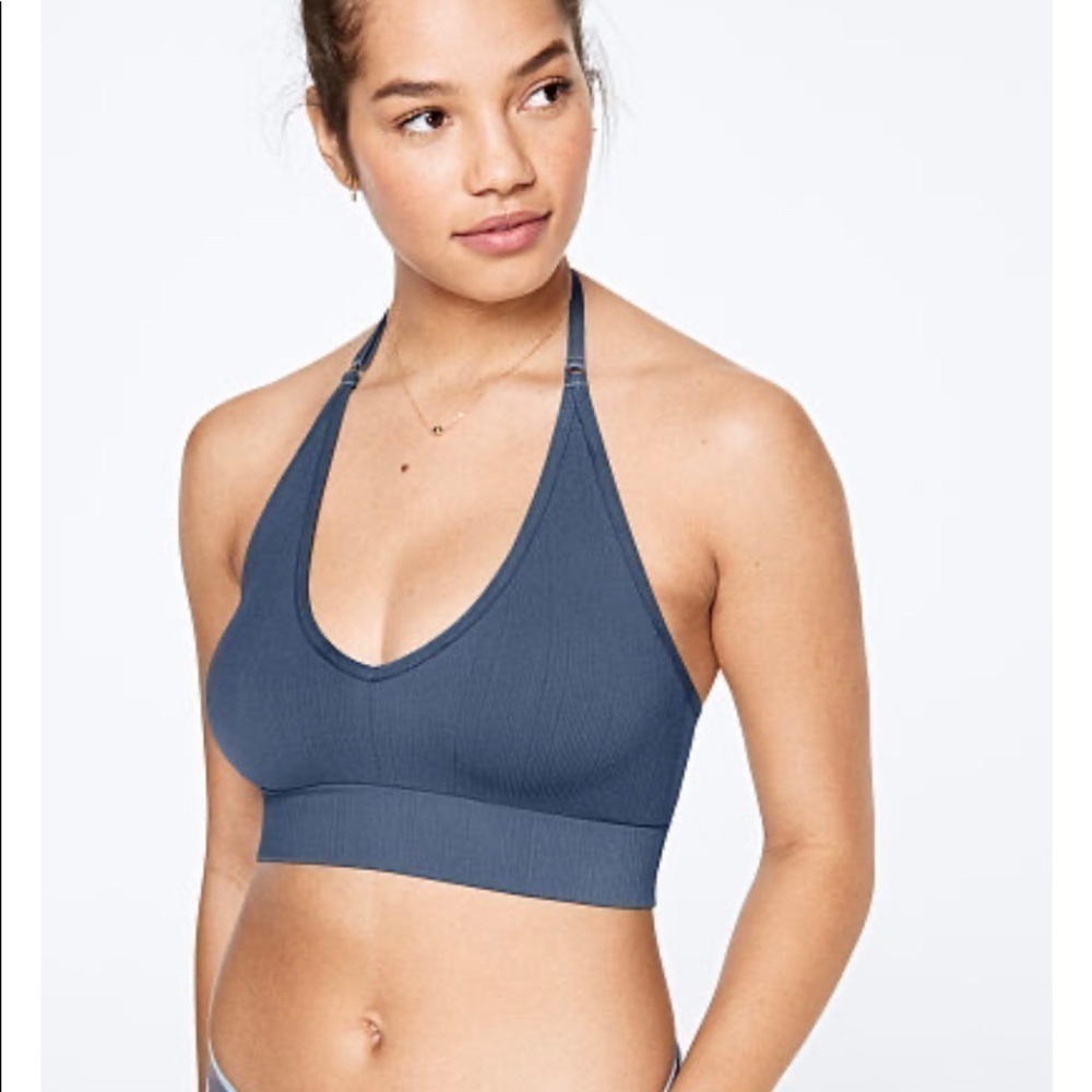 VS PINK Seamless Halter Bra